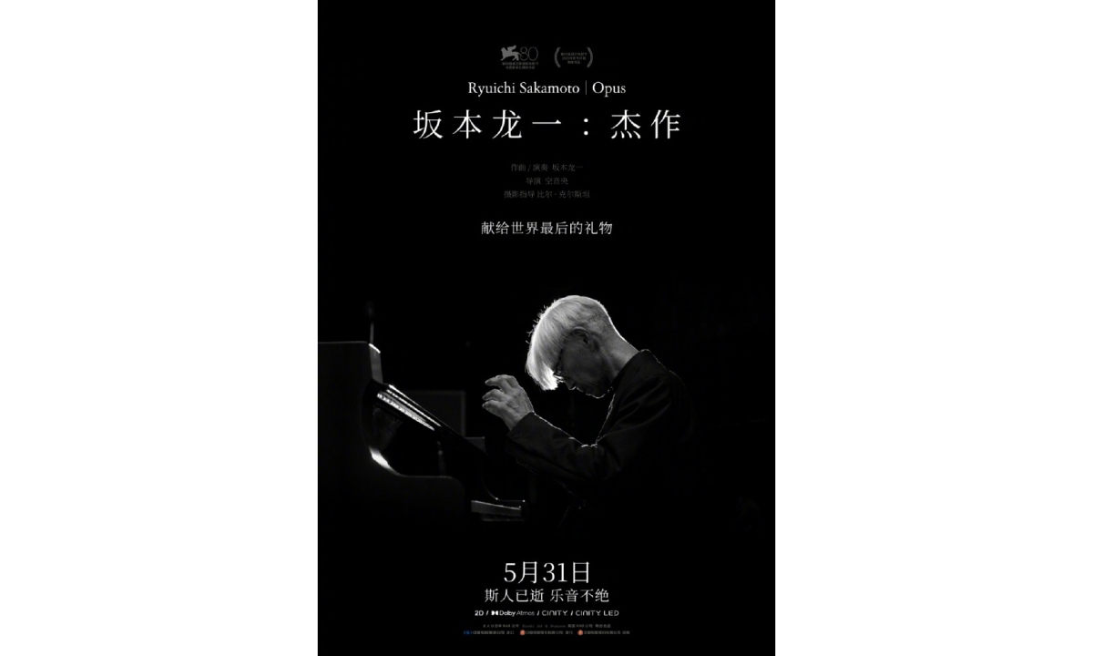 《坂本龙一：杰作》国内定档