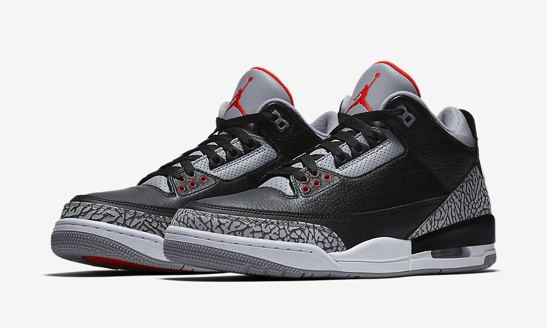 Air Jordan III「黑水泥」确认复刻发售日期