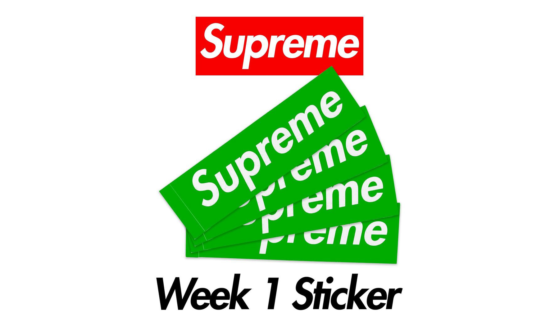 Supreme 开季赠品和贴纸曝光