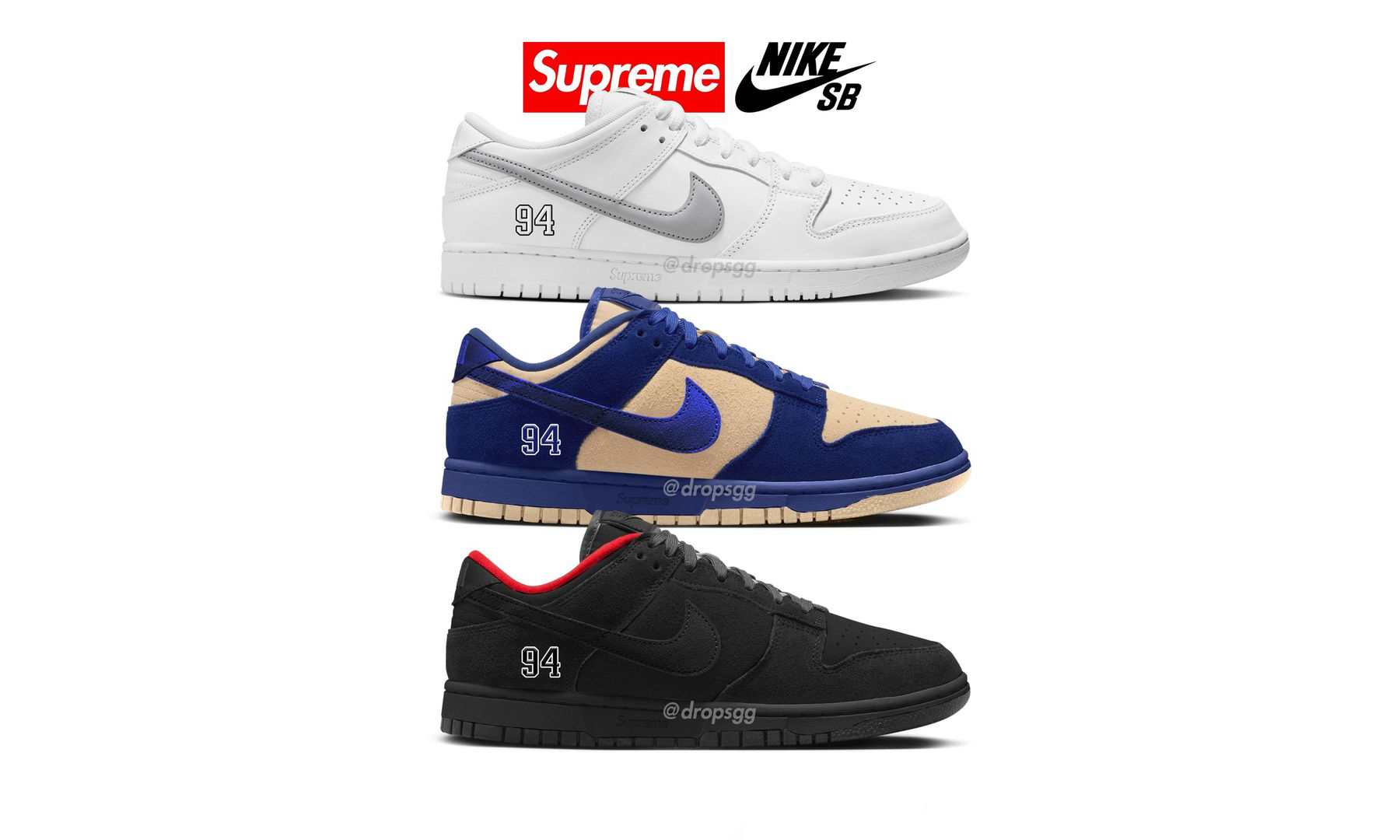 Supreme x Nike SB Dunk Low 新设计曝光