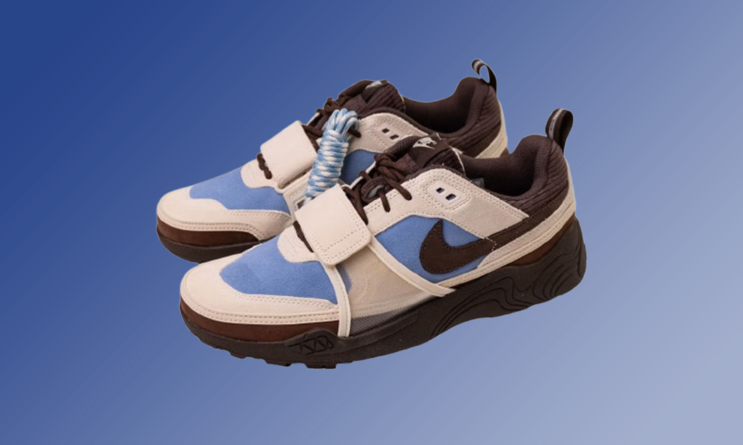 抢先预览 Travis Scott x Nike Zoom Field Jaxx「Leche Blue」