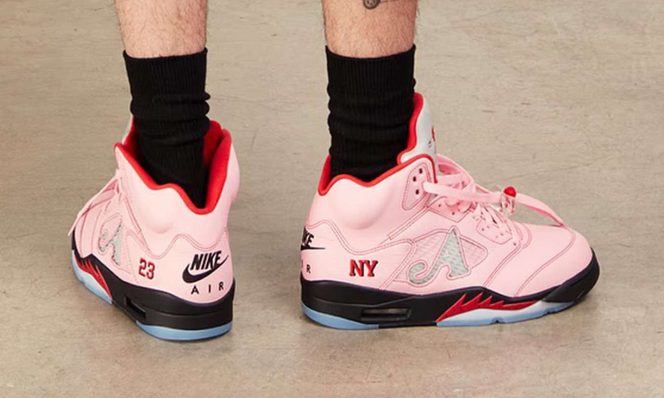 Awake NY x Air Jordan V「Arctic Pink」实物曝光