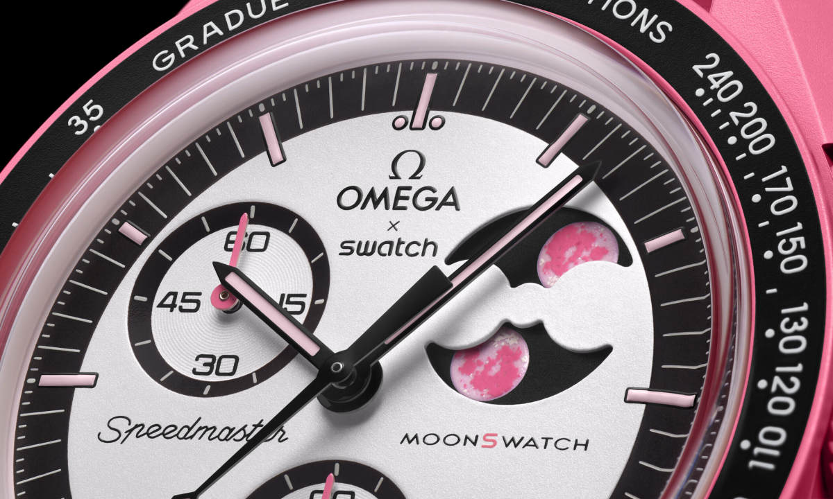 SWATCH BIOCERAMIC MOONSWATCH 系列 MISSION TO THE PINK MOONPHASE 腕表亮相