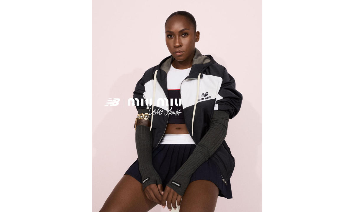 Miu Miu x New Balance 全新合作系列携手网球运动员 Coco Gauff 正式亮相