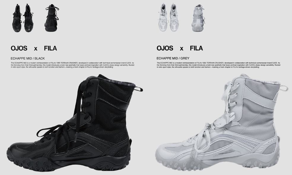 OJOS x FILA 全新合作鞋款发布