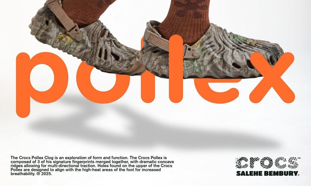 Crocs Pollex Clog 全新配色「F&F Tree Camo」即将发布
