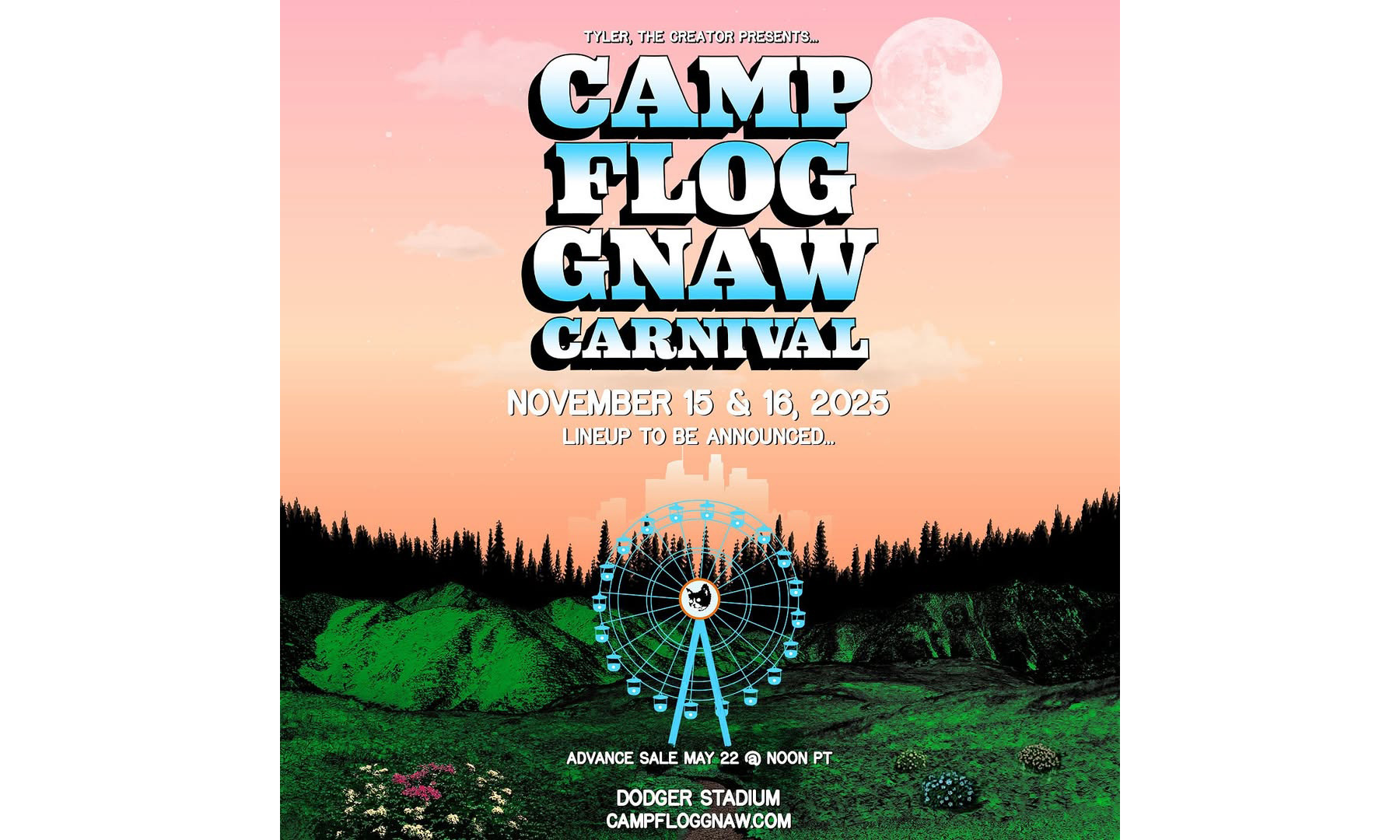Tyler, the Creator 公布 2025 Camp Flog Gnaw 音乐节举办日期