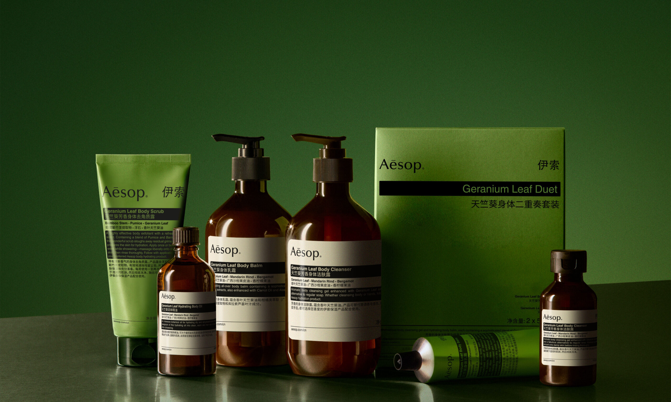 Aesop 伊索推出天竺葵身体护理系列