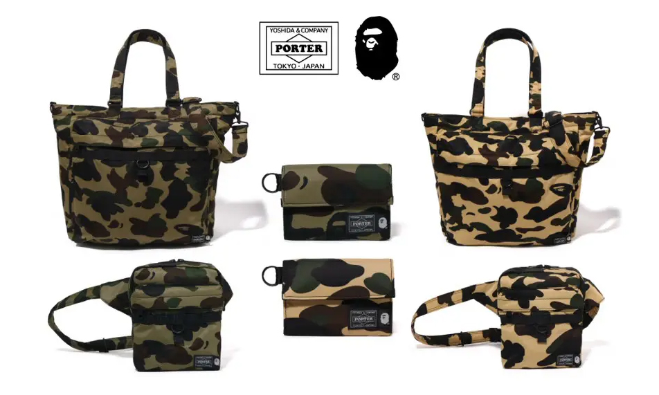 A BATHING APE® x PORTER 合作包款推出