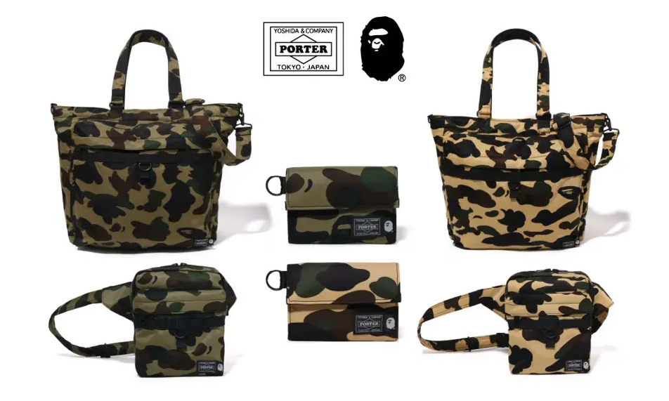 A BATHING APE® x PORTER 合作包款推出