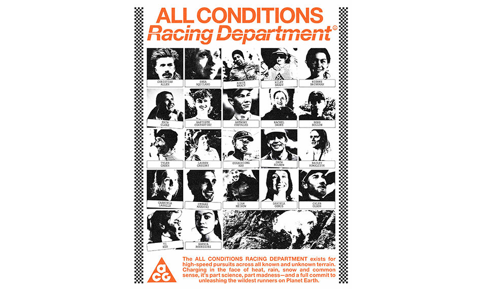 耐克 ACG 携手精英运动员推出 All Conditions Racing Department
