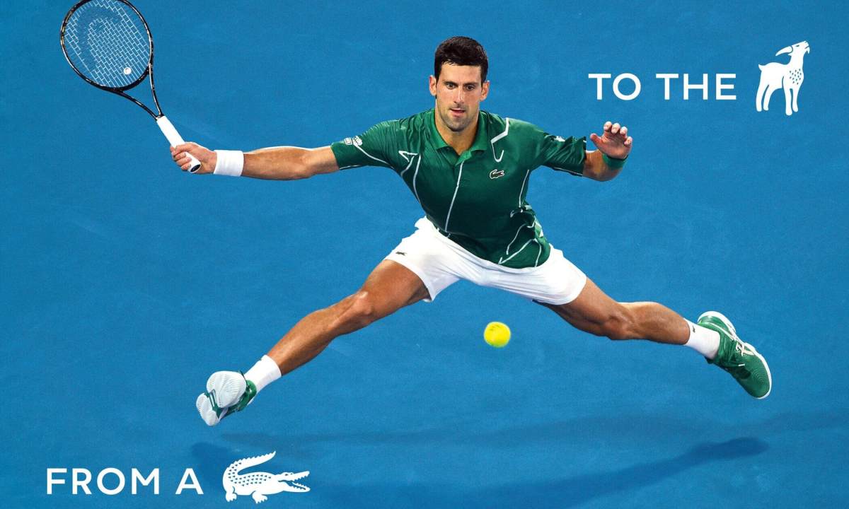 LACOSTE 为德约科维奇打造「GOAT」胶囊系列