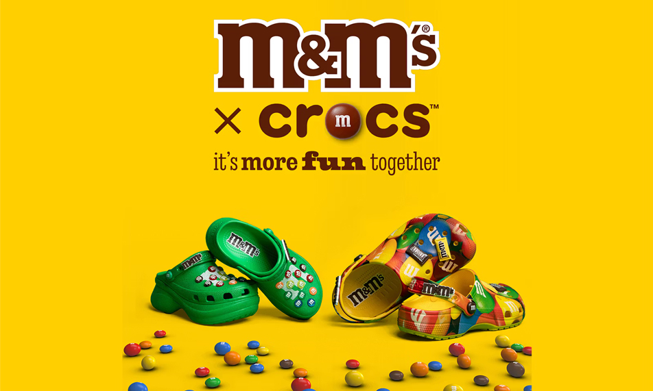 Crocs 首度携手 M&M’s® 推出联名鞋款