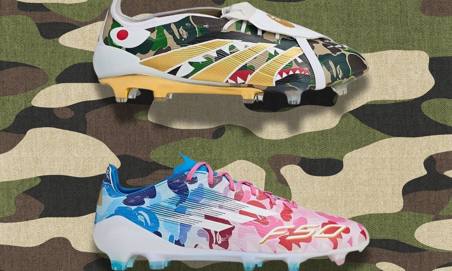 A BATHING APE® x adidas  Predator & F50 即将发售