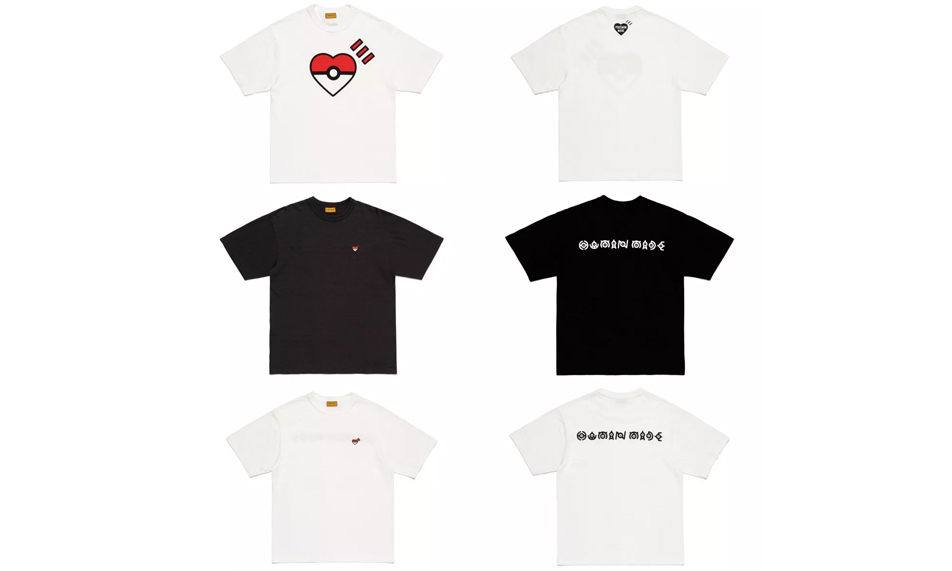 Pokémon x HUMAN MADE 合作版 T 恤发布