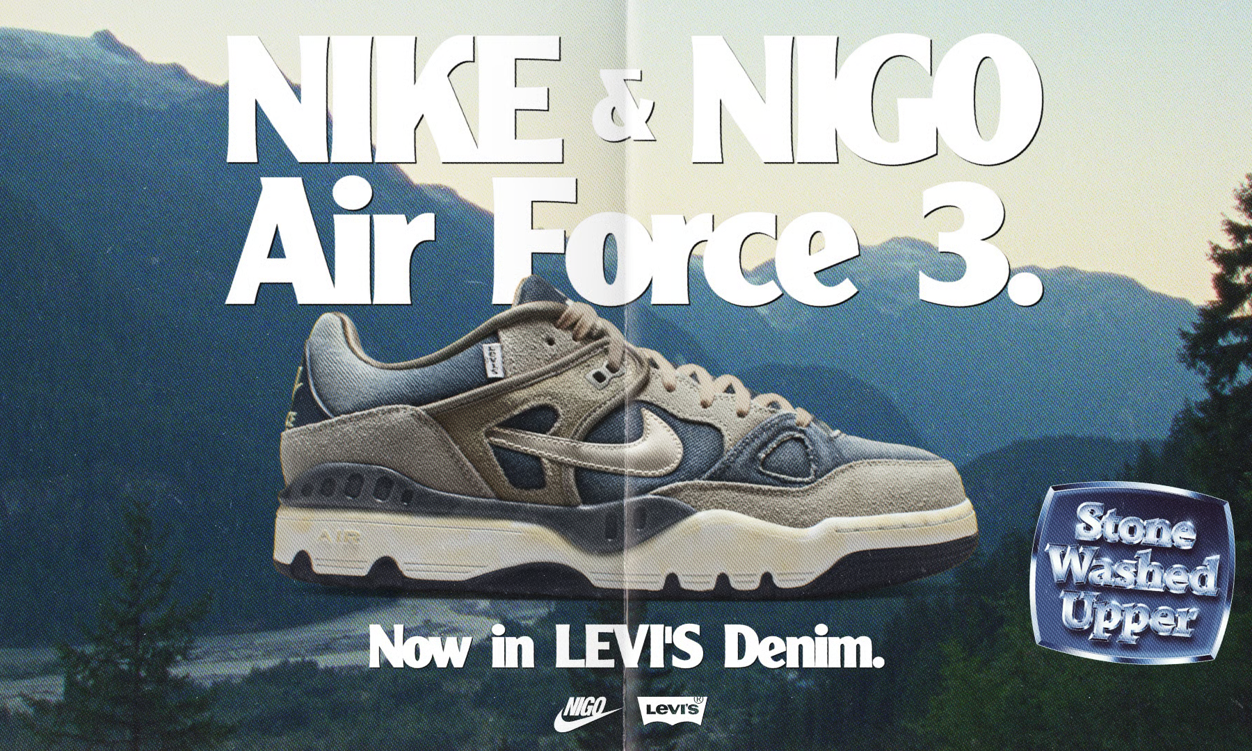 Levi’s x NIGO® x Nike Air Force 3 Low 三方联名鞋款释出