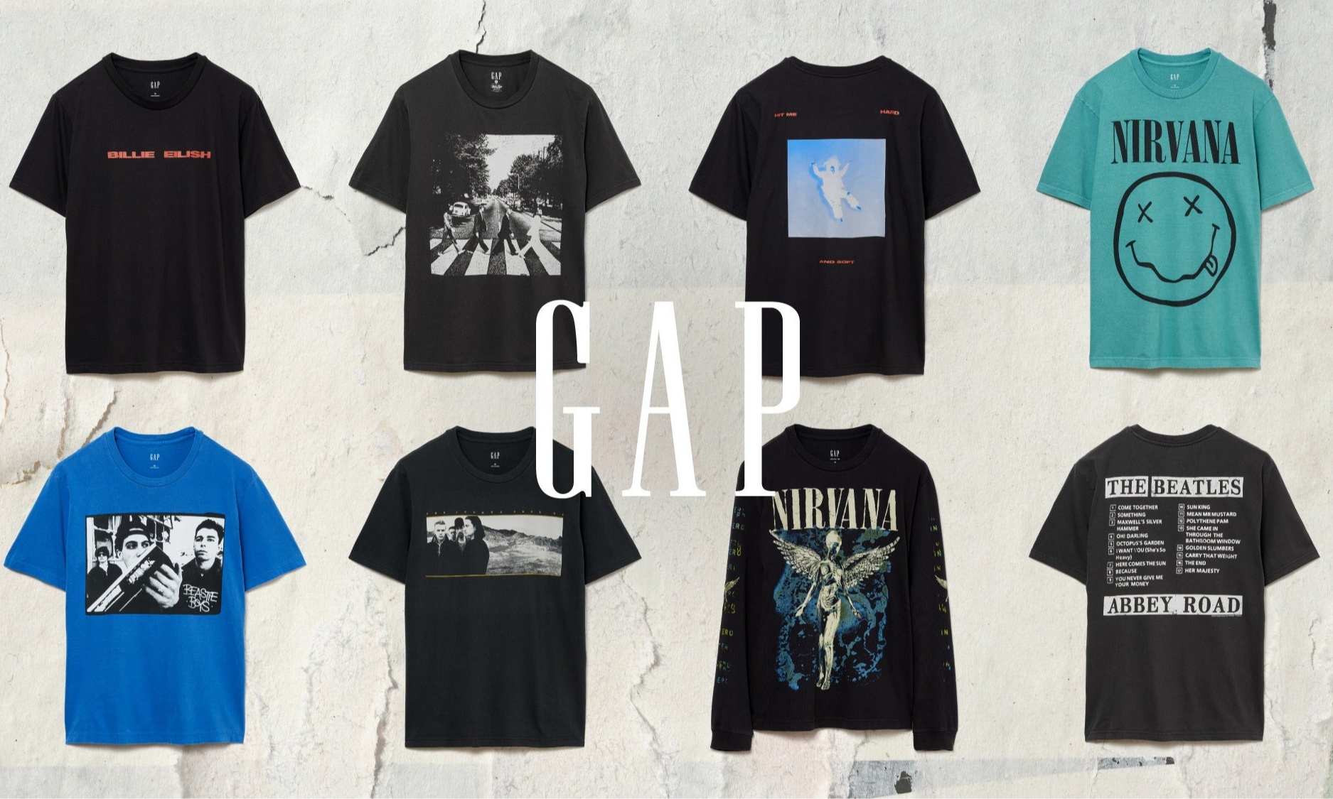 GAP「Vintage Music Tees」系列即将迎来新品发布