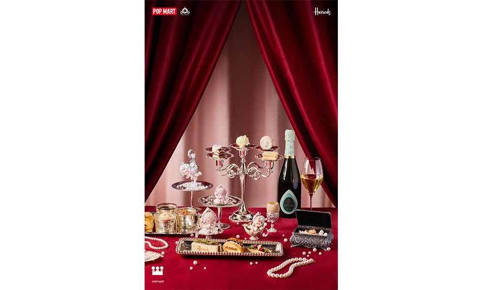 POP MART 泡泡玛特携手哈罗德推出「SKULLPANDA 餐桌系列下午茶」
