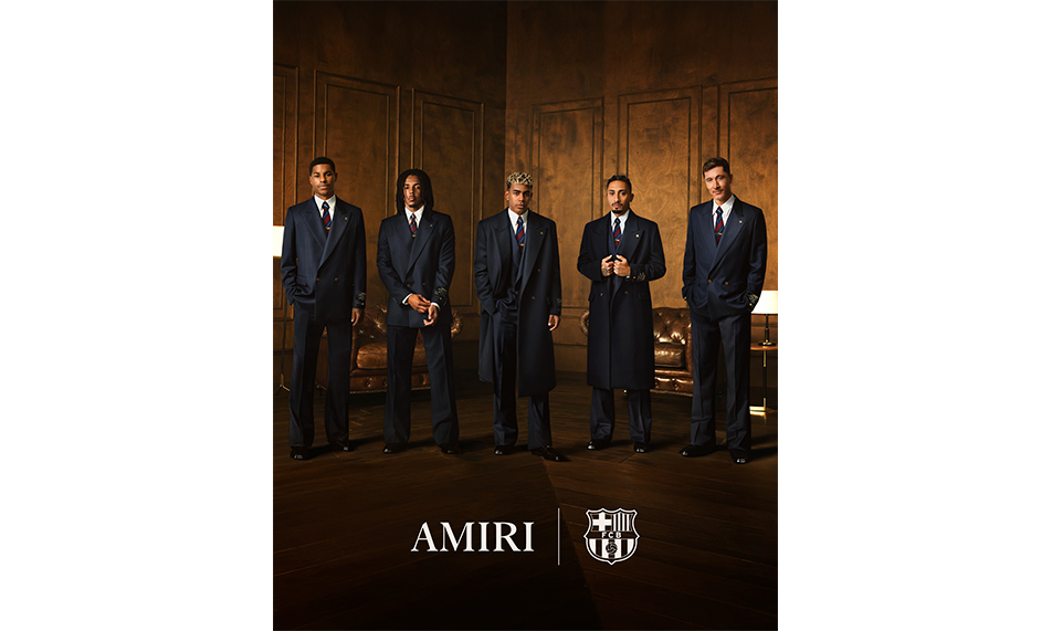 AMIRI 与西班牙传奇足球俱乐部巴塞罗那正式达成官方正装合作