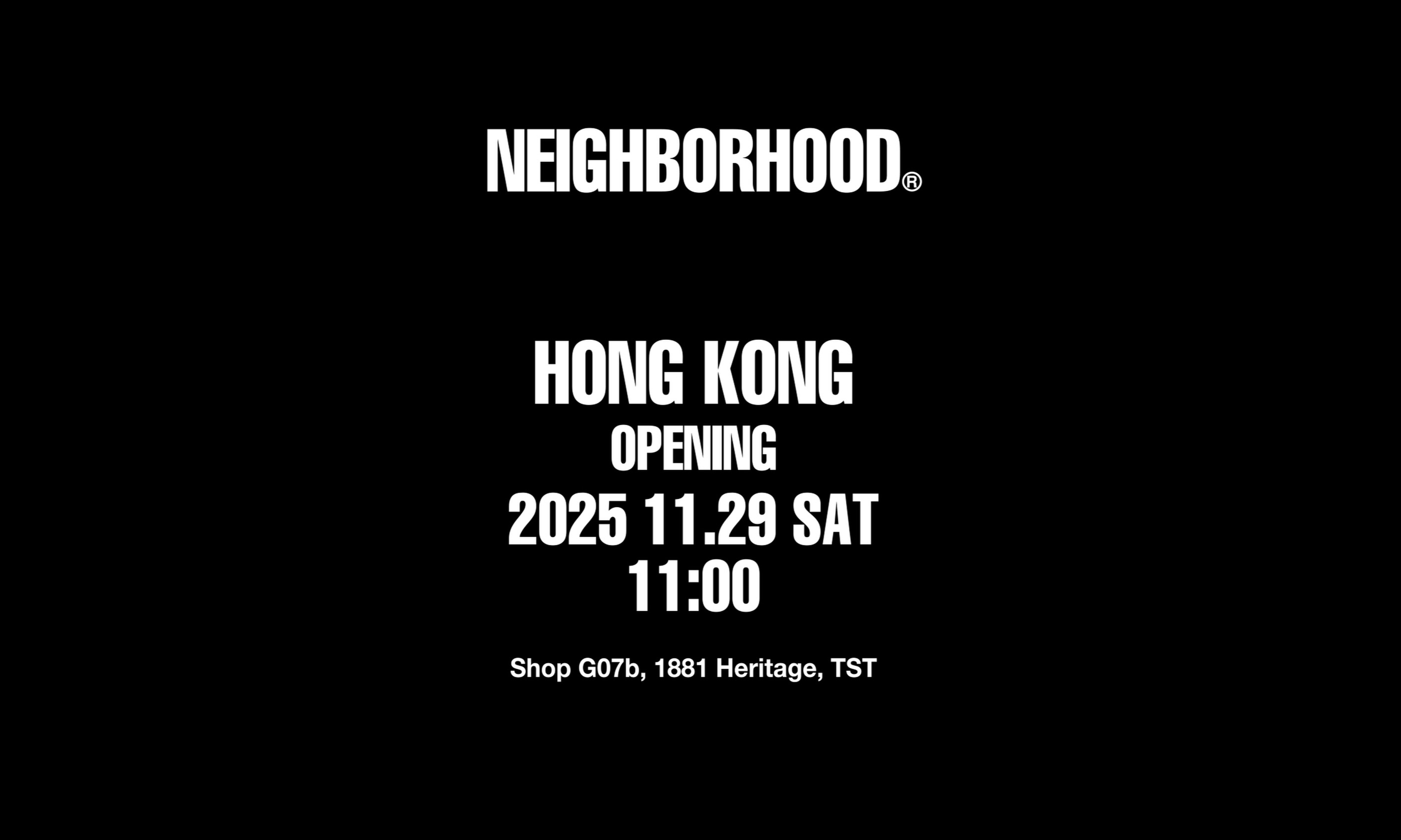 WTAPS 与 NEIGHBORHOOD® 双店进驻香港 1881 Heritage