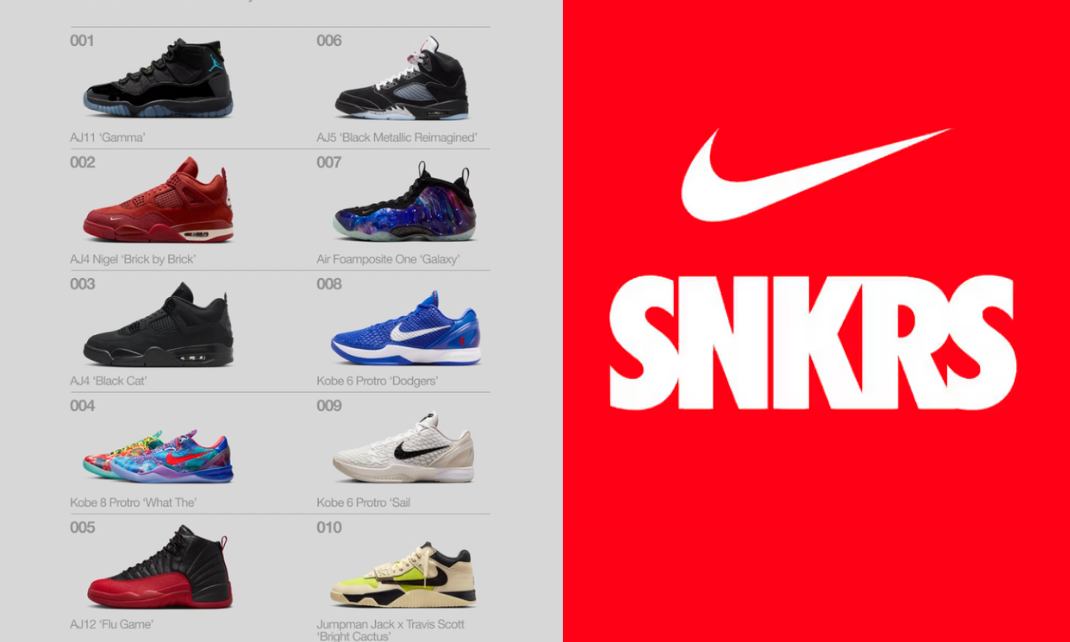 Nike 揭晓 SNKRS 2025 年度最受欢迎鞋款