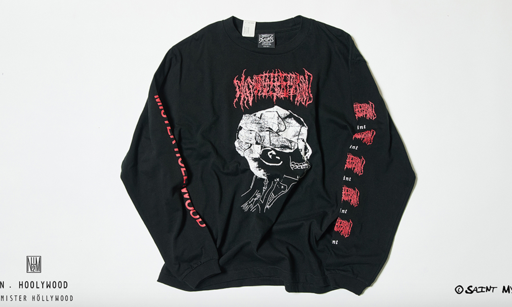N.HOOLYWOOD x ©SAINT M××××××  联名 T 恤登场