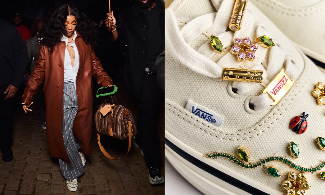 SZA 曝光 Vans 珠宝定制鞋款