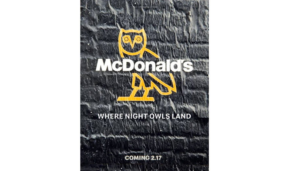 OVO 与 McDonald’s 的跨界合作即将揭晓