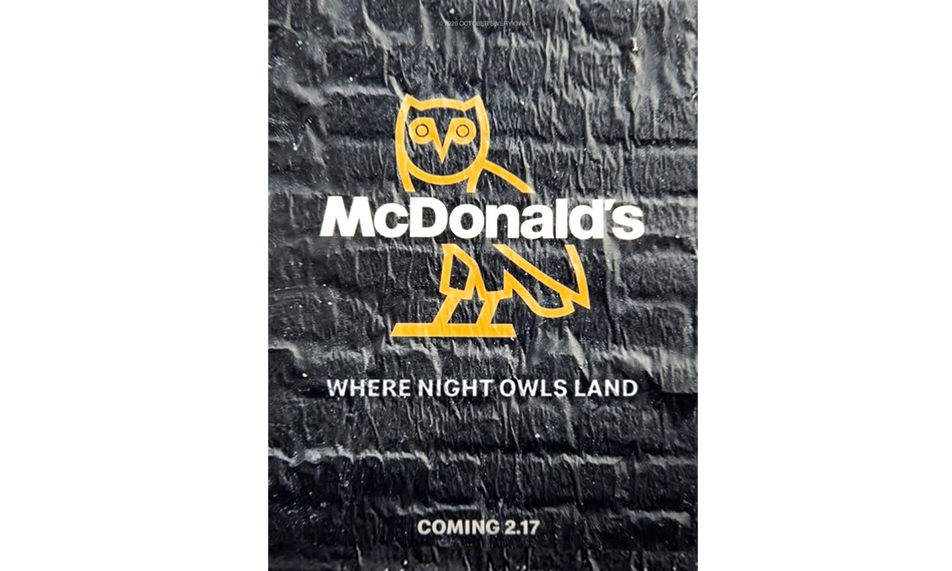 OVO 与 McDonald’s 的跨界合作即将揭晓