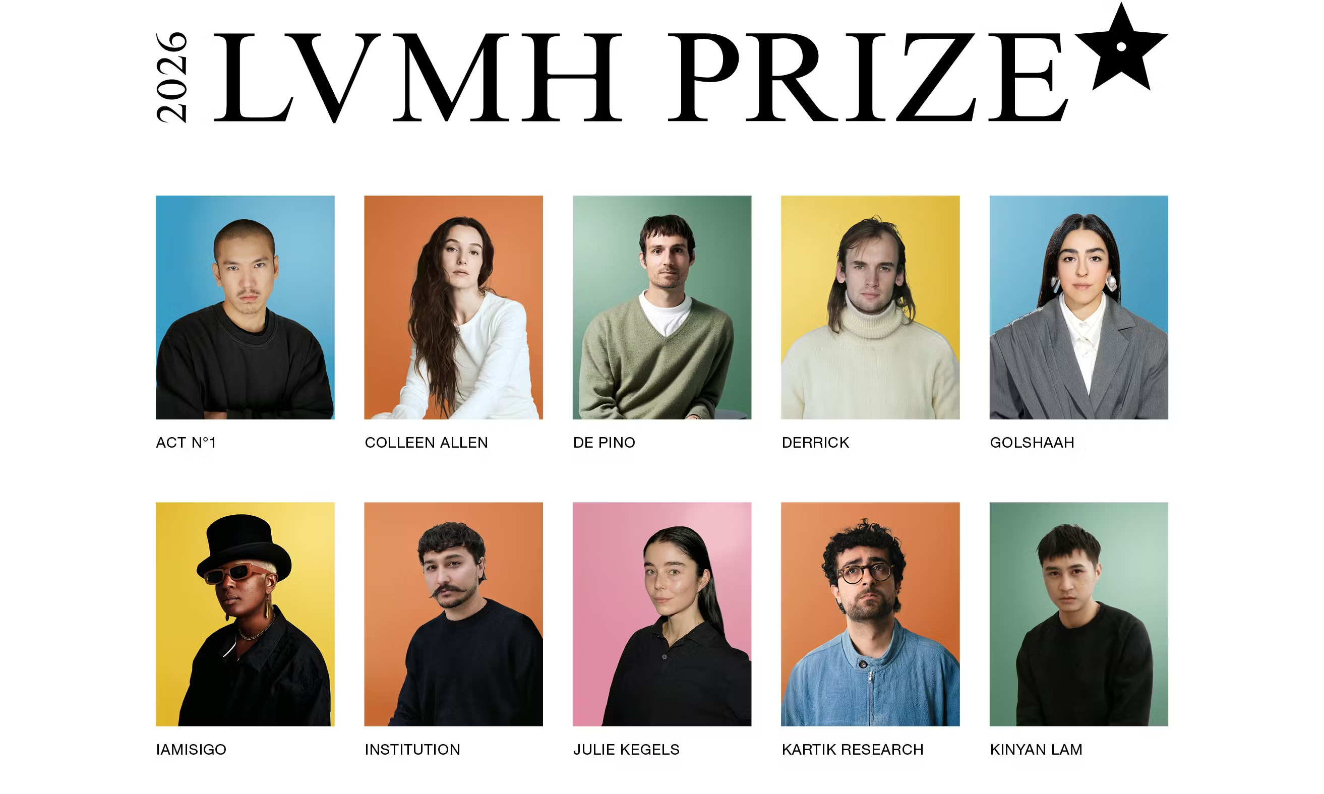 LVMH Prize 2026 公布半决赛入围设计师