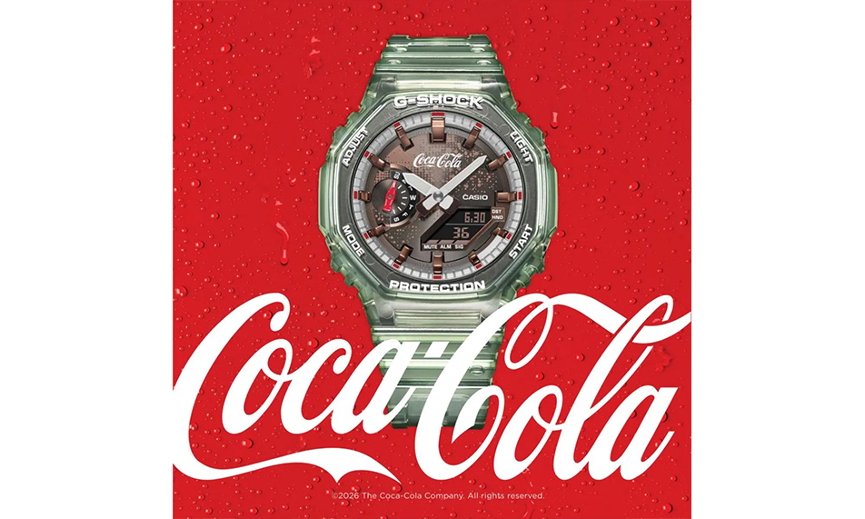 Coca-Cola x Casio 联名腕表「GA-2100CC-3AJR」发布