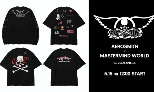 摇滚乐队 Aerosmith 与 MASTERMIND WORLD 合作推出特别系列