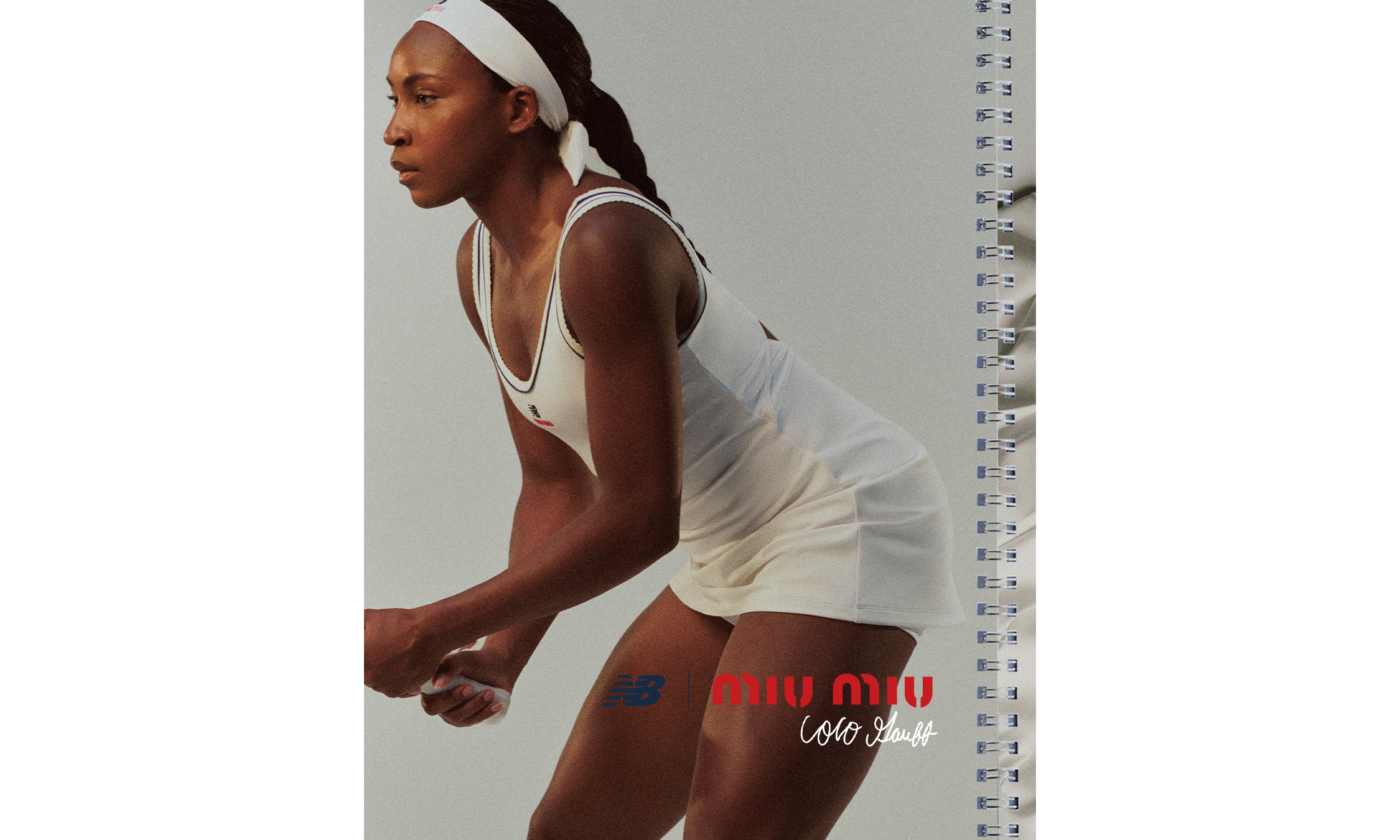 Miu Miu 与 New Balance 再度携手网球名将 Coco Gauff 推出全新合作系列