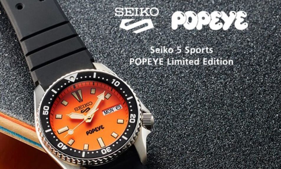 SEIKO 5 SPORTS x POPEYE 50 周年腕表发布