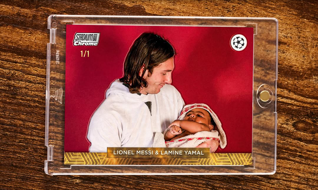 「梅西帮亚马尔洗澡」将被 Topps 制成 1/1 球星卡