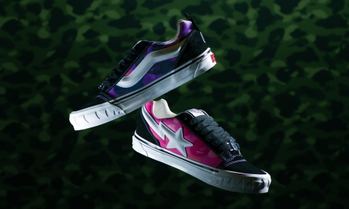 Vans x BAPE® 再度携手合作推出 Knu Skool 鞋款