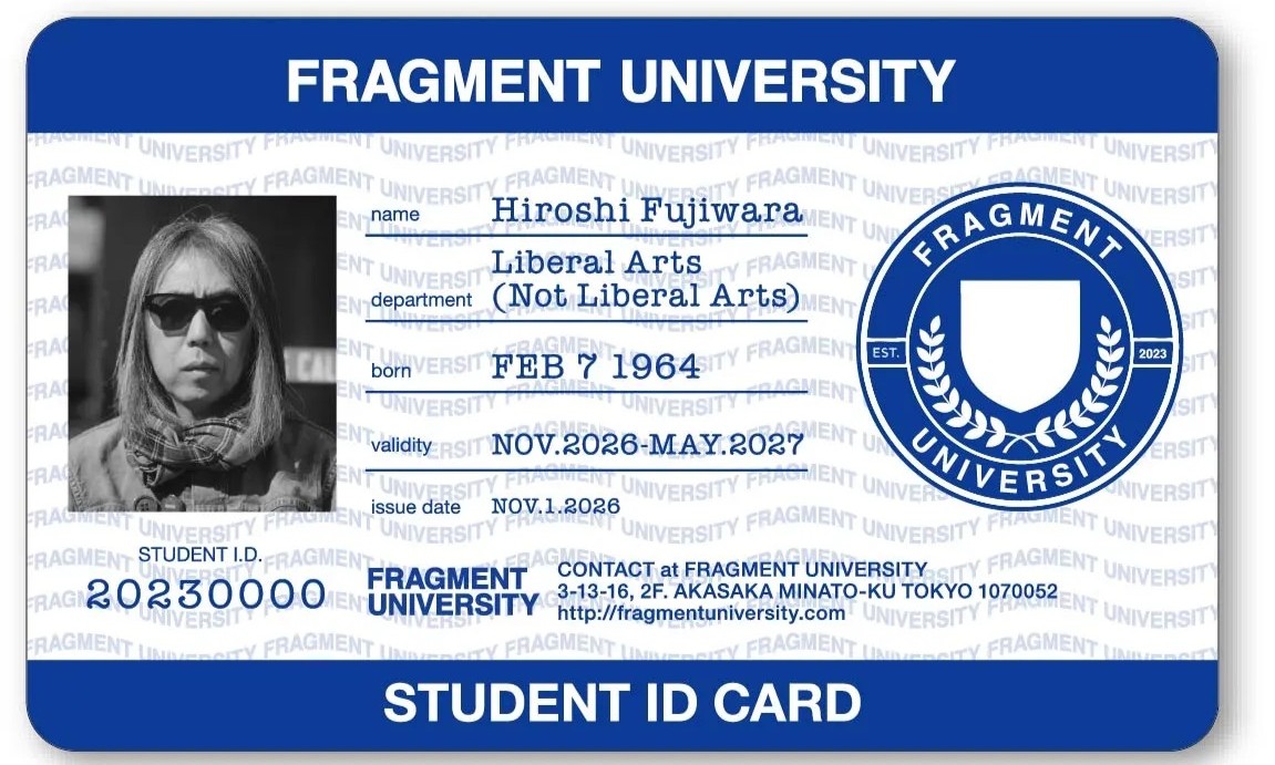 藤原浩「FRAGMENT UNIVERSITY」第二期课程即将启动