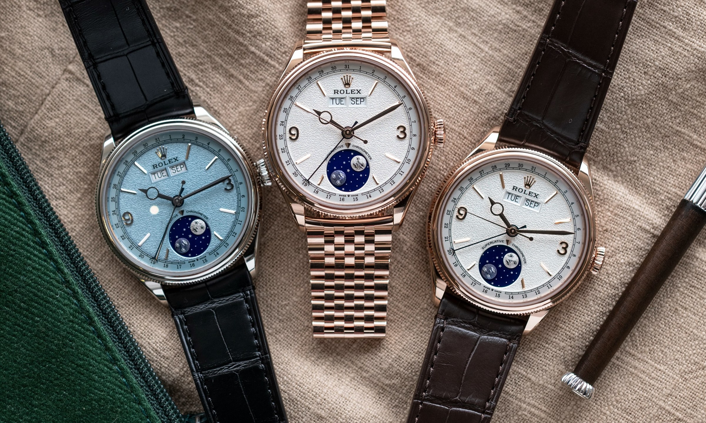 ROLEX 推出全新 Perpetual Padellone 年历月相腕表
