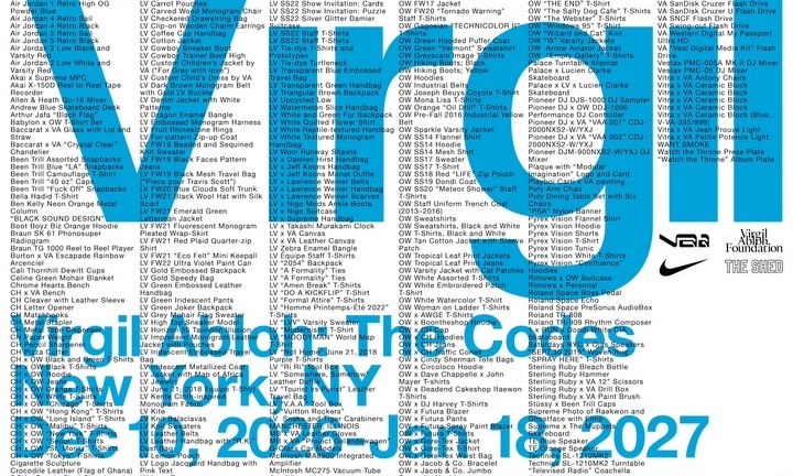 Virgil Abloh 回顾展「The Codes」即将登陆纽约 The Shed