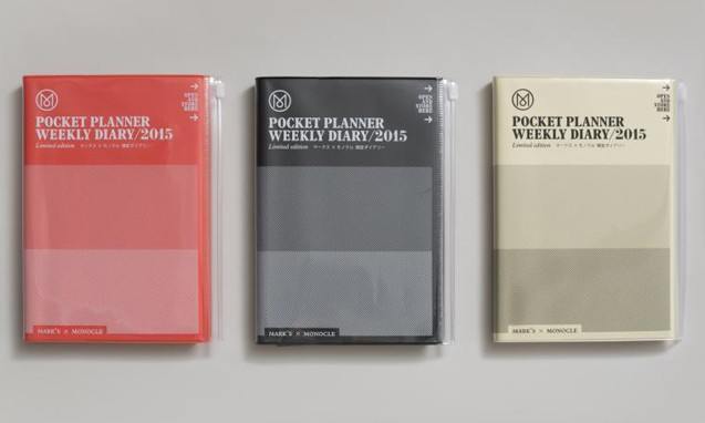 MARK’S x MONOCLE 2015 年 WEEKLY DIARY 记事本
