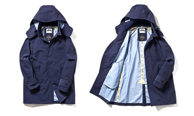 Stussy x Gore – Tex 都市时尚风 Soutien Collar Coat