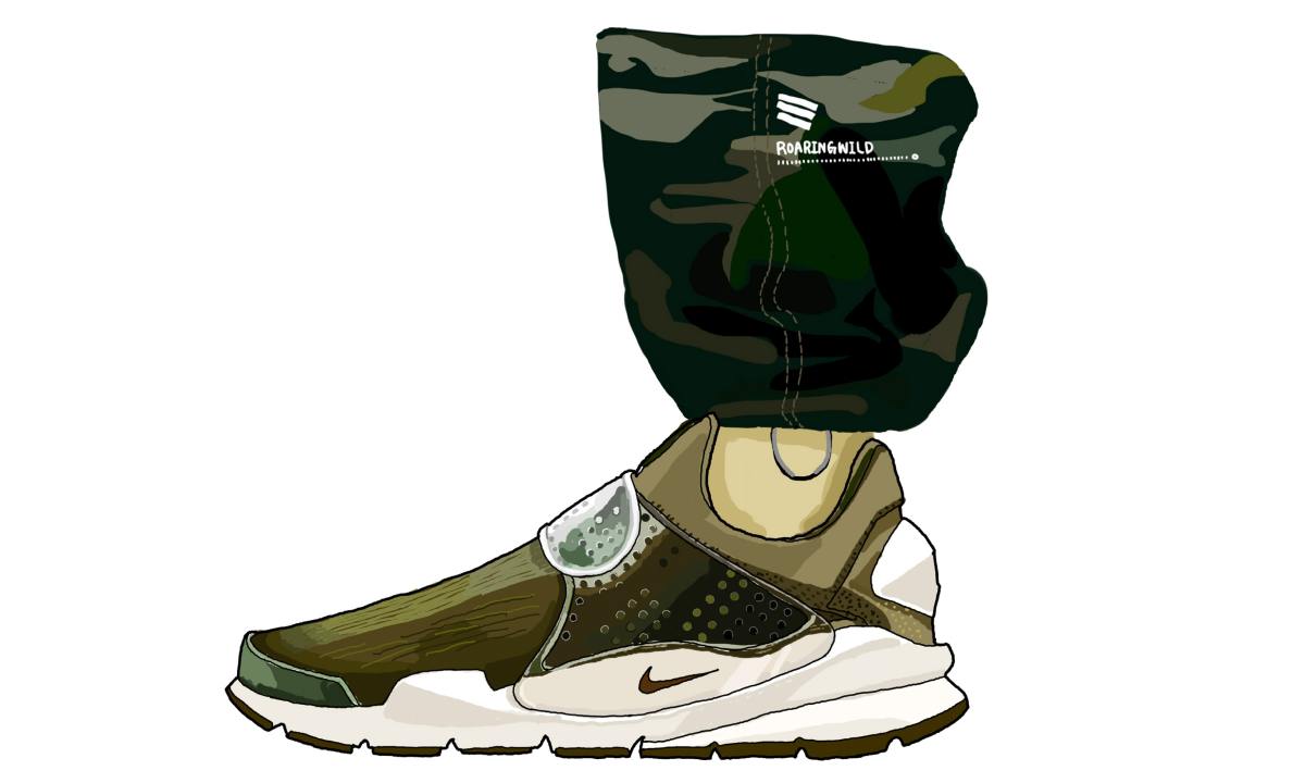 ROARINGWILD 2014 秋冬系列 Cargo Pants 球鞋手绘搭配