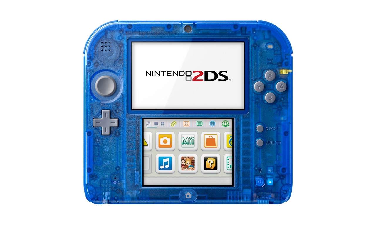 Nintendo 推出全新 Crystal Red 及 Crystal Blue 版本 2DS 掌上游戏机