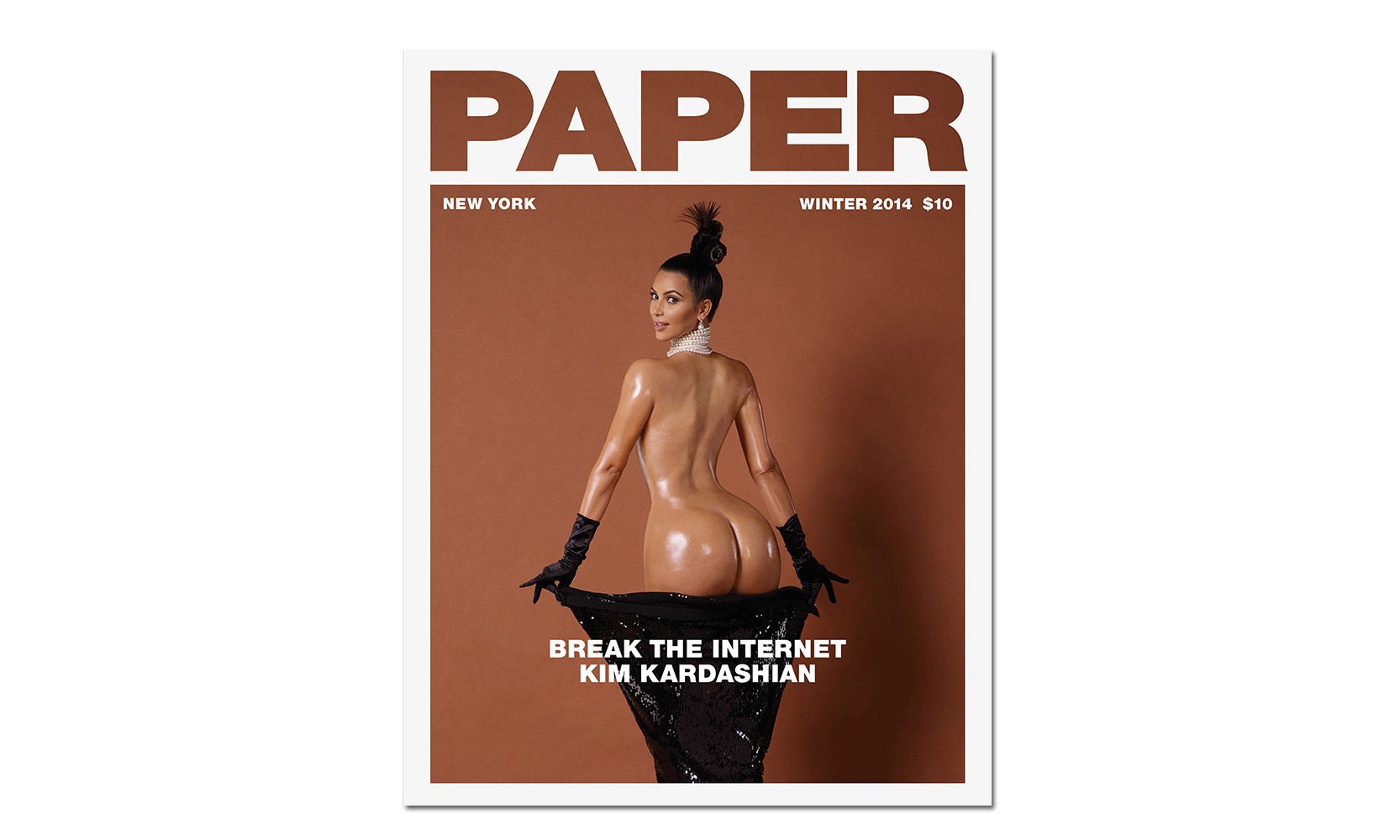 Kim Kardashian 为《PAPER》杂志全裸性感出镜