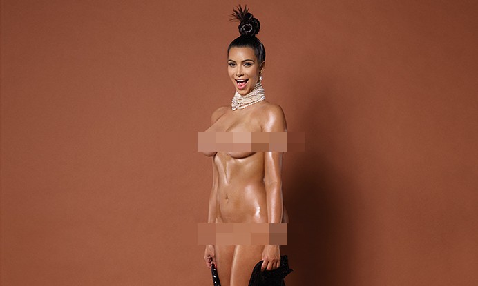 Kim Kardashian 拍摄《PAPER》内页照曝光