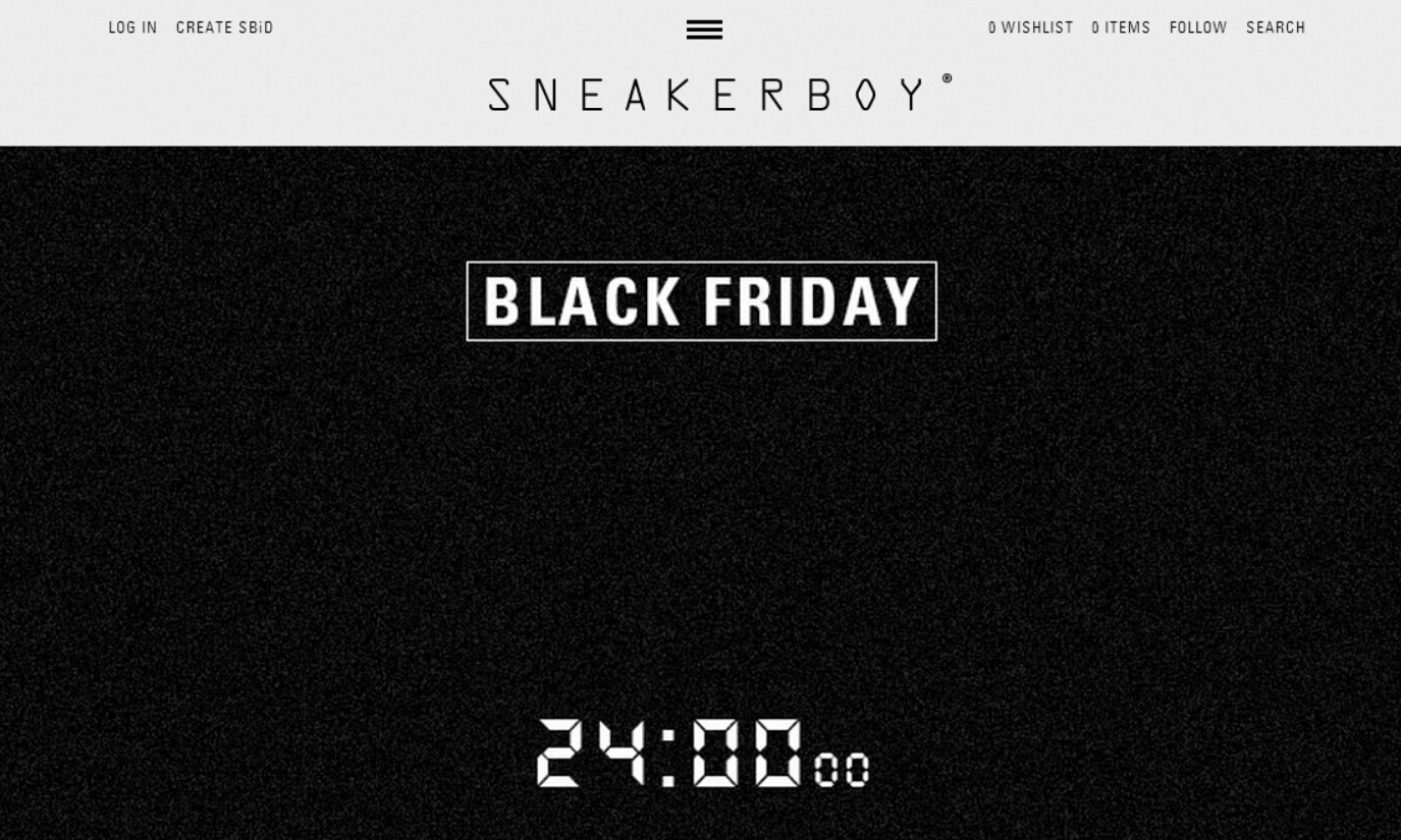 黑色星期五狂欢来袭！SneakerBoy 折扣提醒