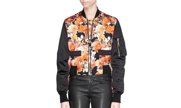 Givenchy 2014 秋冬女装花卉图案 Jacket