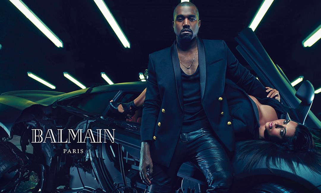 Kanye West 与 Kim Kardashian 演绎 Balmain 2015 春夏时装大片