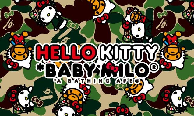 藏身迷彩之中，A BATHING APE x HELLO KITTY 联名合作系列重磅登场