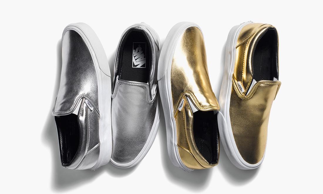 延续奢华视觉，Vans Classic Slip-On“Metallic”系列发布